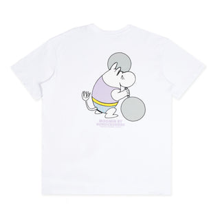 Moomintroll Weightlifting T-Shirt Unisex - White