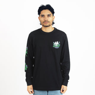 Hide and Seek Long Sleeve Shirt With Cuffrib Unisex - Black