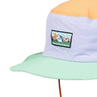 Moomintroll's  Adventure Brimmer Hat - Multicolor Lilac