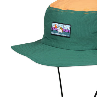 Moomintroll's  Adventure Brimmer Hat - Multicolor Dark Green