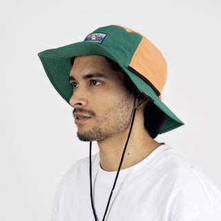 Moomintroll's  Adventure Brimmer Hat - Multicolor Dark Green