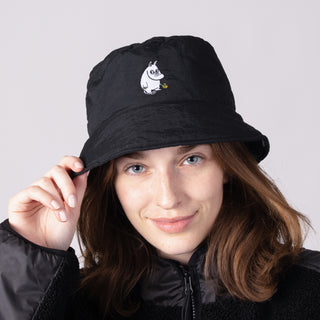 Moomintroll Puffer Bucket Hat - Black