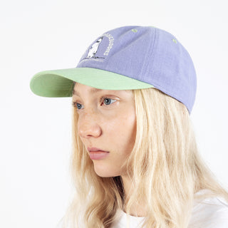 Moomintroll's Greeting Adult Cap - Pastel Green & Lilac