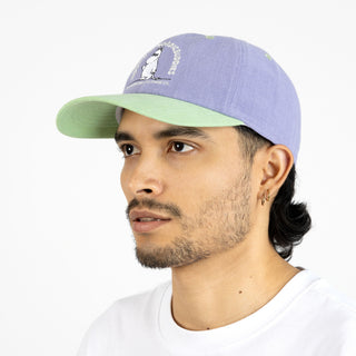 Moomintroll's Greeting Adult Cap - Pastel Green & Lilac