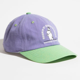 Moomintroll's Greeting Adult Cap - Pastel Green & Lilac