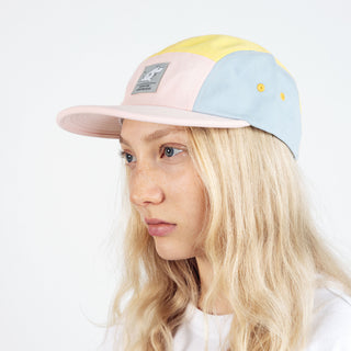 Moomintroll Five Panel Retro Cap - Multicolor Light Pink