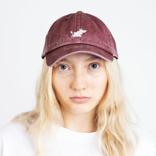 Moomin Classics Washed Denim Adult Cap - Burgundy