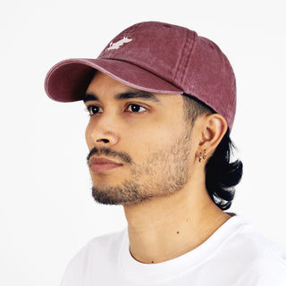 Moomin Classics Washed Denim Adult Cap - Burgundy