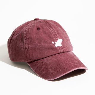 Moomin Classics Washed Denim Adult Cap - Burgundy