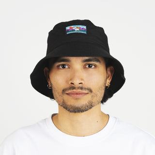 Moomintroll Adventure Nylon Bucket Hat - Black