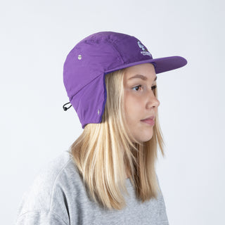 Moomintroll Nylon Cap With Ear Warmer - Purple