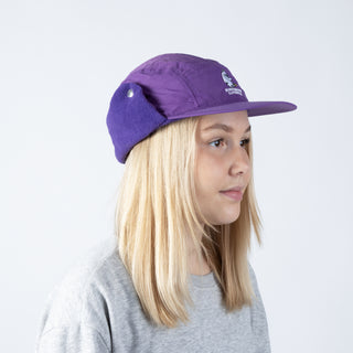 Moomintroll Nylon Cap With Ear Warmer - Purple