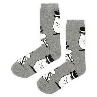 Moominpappa Wondering Men Socks - Grey