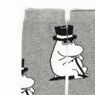 Moominpappa Wondering Men Socks - Grey