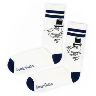 Moominpappa Retro Men Socks - White