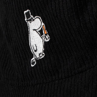 Moominpappa Candle Light Bucket Hat Corduroy - Black