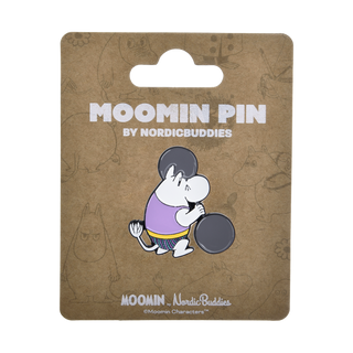 Moomintroll Weightlifting Pin