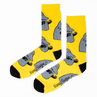 The Groke's Evening Walk Men Socks - Yellow