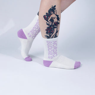 The Groke's Evening Walk Women's Retro Socks - White