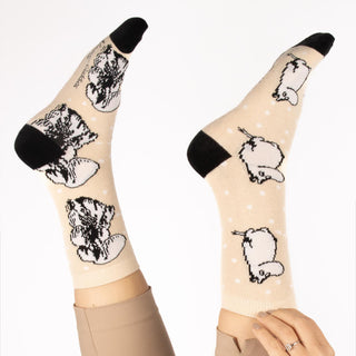 Exclusive Collection Moomintroll Winterland Women´s Socks - Beige