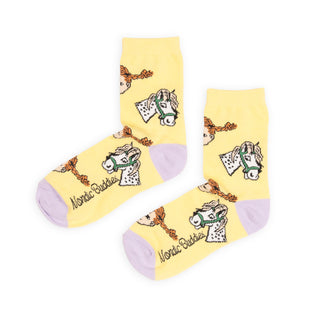 Pippi & Little Old Man Women's Socks - Yellow