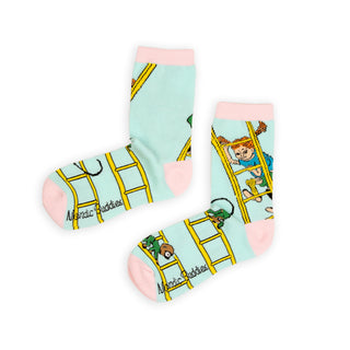 Pippi and the Ladders Women's Socks - Turquoise