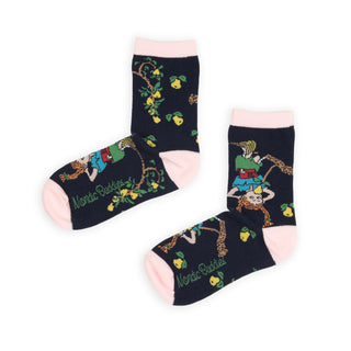 Pippi and the Fruits Women's Socks - Navy