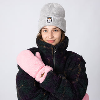 Pippi Fleece Mittens Adult - Pink