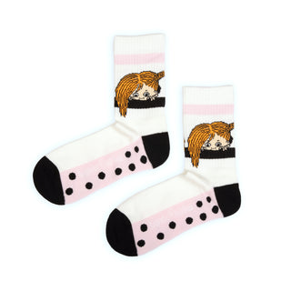 Pippi Women's Retro Socks - White