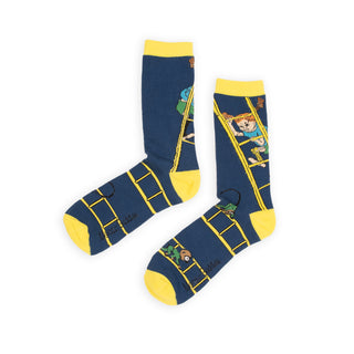 Pippi and the Ladders Men's Socks - Blue