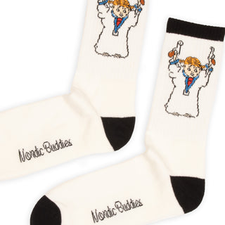 Pippi and the Bang Men's Retro Socks - White