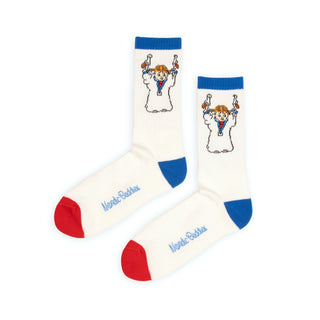 Pippi and the Bang Men's Retro Socks - White