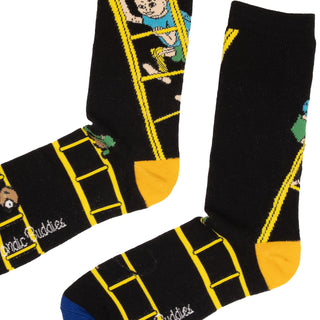 Pippi and the Ladders Men's Socks - Black