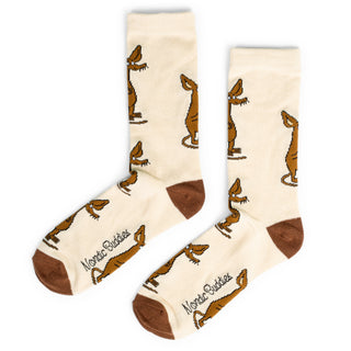 Sniff Happy Men Socks - Beige