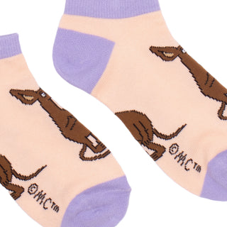 Sniff Happy Women's Ankle Socks - Beige