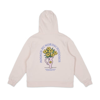 Sniff Flower Bouquet Hoodie Women - Light Pink