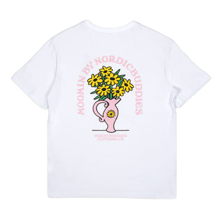 Sniff Flower Bouquet T-Shirt Women - White