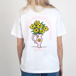 Sniff Flower Bouquet T-Shirt Women - White