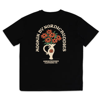 Sniff Flower Bouquet T-Shirt Unisex - Black