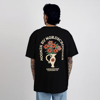 Sniff Flower Bouquet T-Shirt Unisex - Black