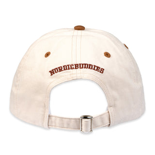 Sniff's Thoughts Baseball Adult Cap - White and Brown