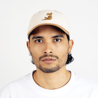 Sniff's Thoughts Baseball Adult Cap - White and Brown