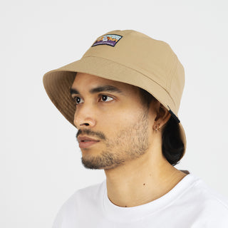 Moomintroll's Adventure Nylon Bucket Hat - Beige