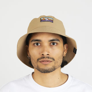 Moomintroll's Adventure Nylon Bucket Hat - Beige