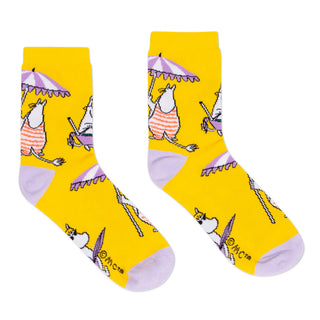 Snorkmaiden At The Beach Women's Socks - Yellow