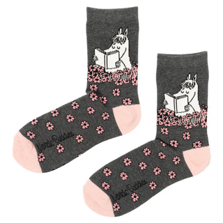 Snorkmaiden Reading Women's Socks - Grey