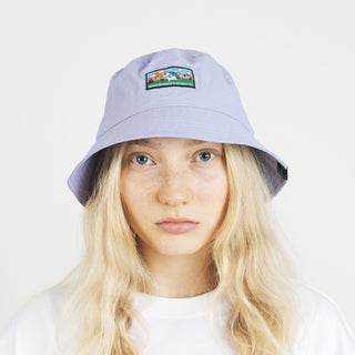 Moomintroll's Adventure Nylon Bucket Hat - Lilac