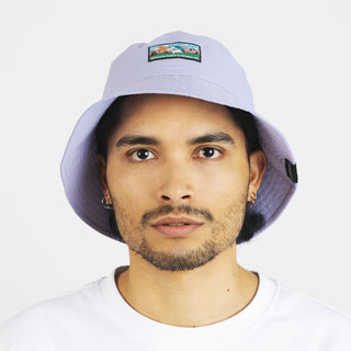 Moomintroll's Adventure Nylon Bucket Hat - Lilac