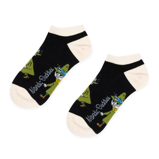 Snufkin Women's Ankle Socks - Black and Beige