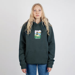 Snufkin Fishing Hoodie Unisex - Dark Green